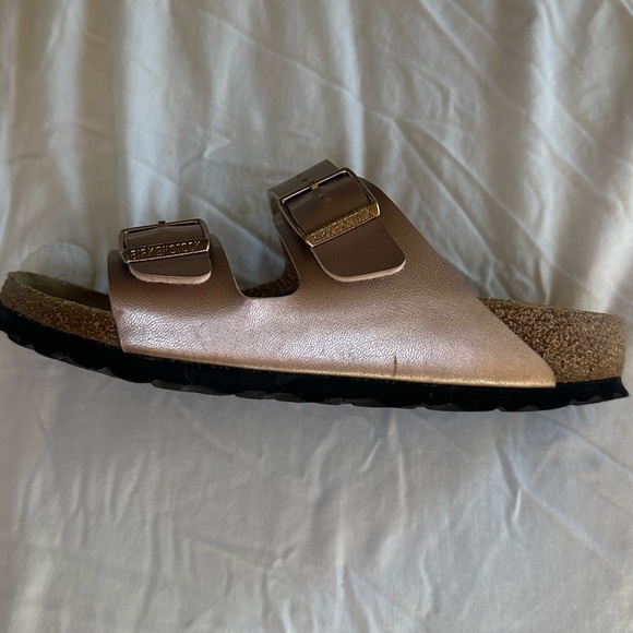 Birkenstock Arizona sandals copper rose gold birko 36 Regular 5 5.5 two strap - Picture 4 of 7